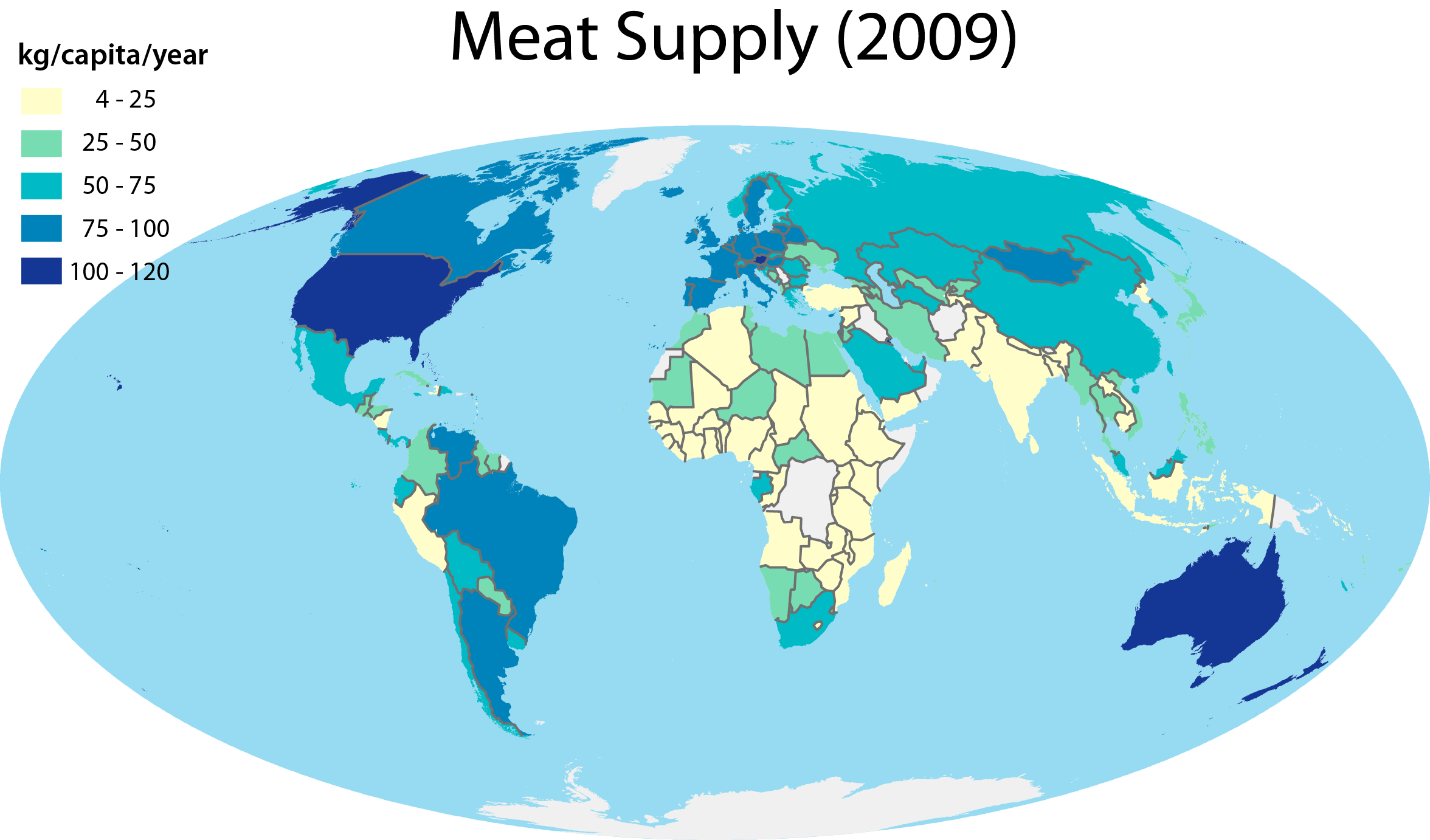 Growing Greenhouse Gas Emissions Due to Meat Production