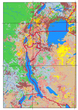 Land Cover Characterization for the 
		African Great Lakes Region