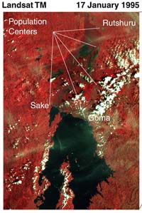 March 12, 1995 Landsat MSS Image of Lac Kivu