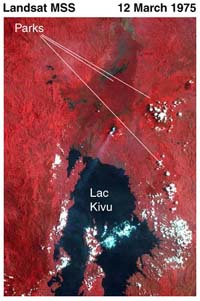 March 12, 1975 Landsat MSS Image of Lac Kivu